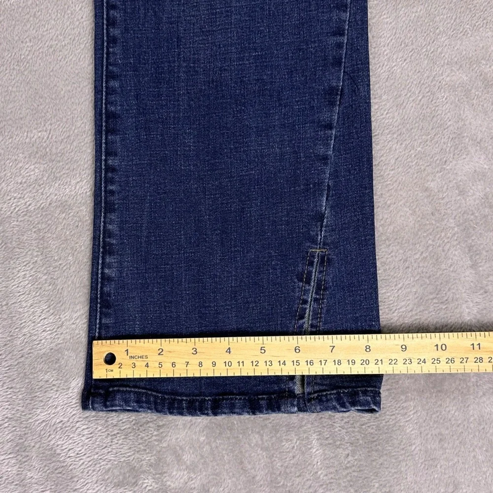 Wit & Wisdom Ab-solution Blue Cropped Flare Distressed‎ Jeans Size 10 W31